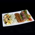 Grillard brochettes viande hachée + (Salade froide & Salade chaude) + Salade spécial